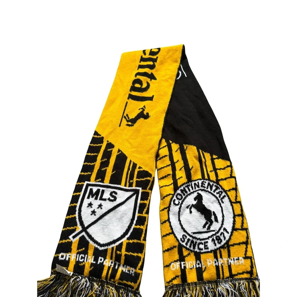 MLS 2017 Cup Playoffs Soccer Scarf Continental Official‎ Partner Black Gold Fan
